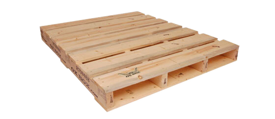 Image of heavy duty wooden shipping pallet