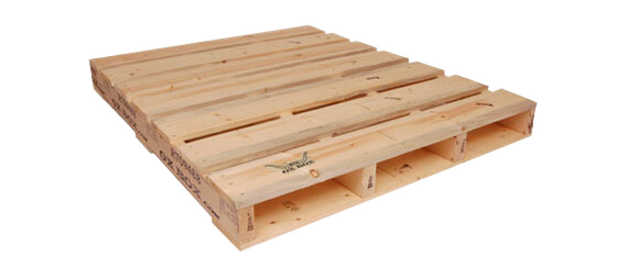 Image of heavy duty wooden shipping pallet