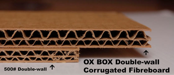 image of heavy-duty double-wall corrugated fiberboard